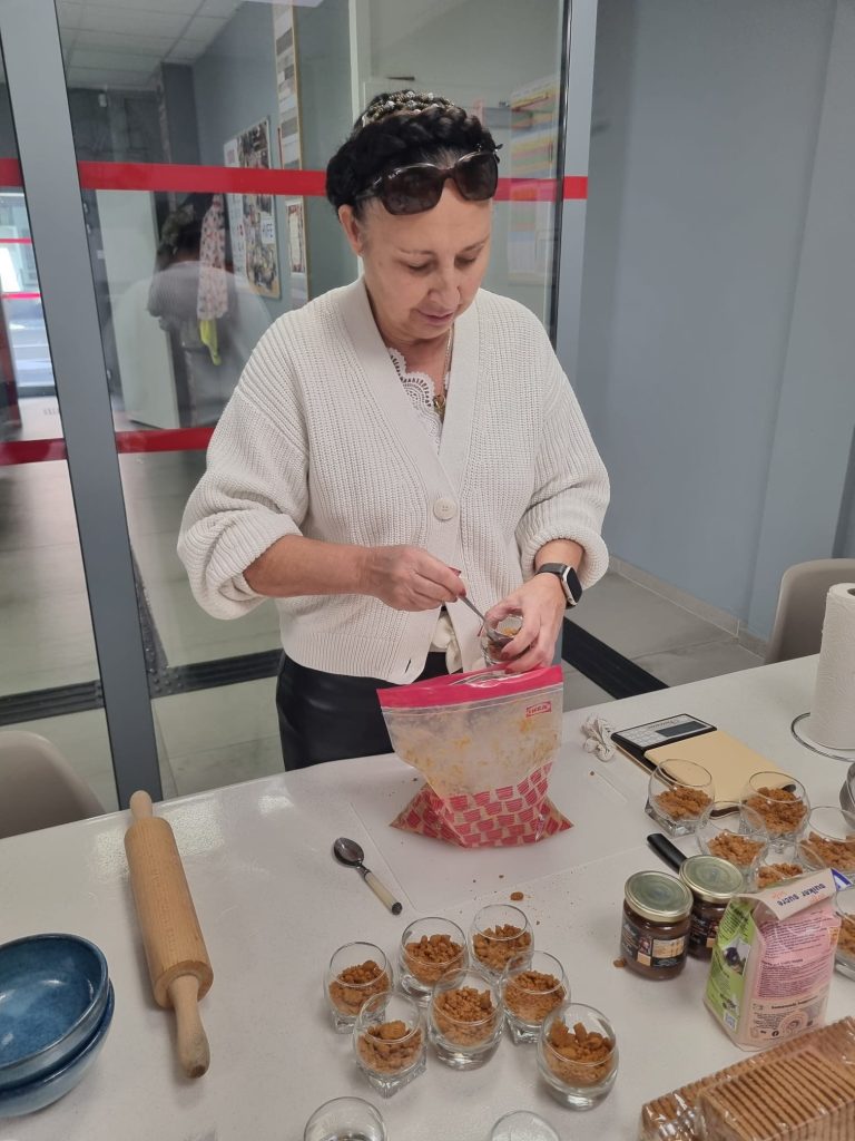 Nathalie écrase le spéculoos