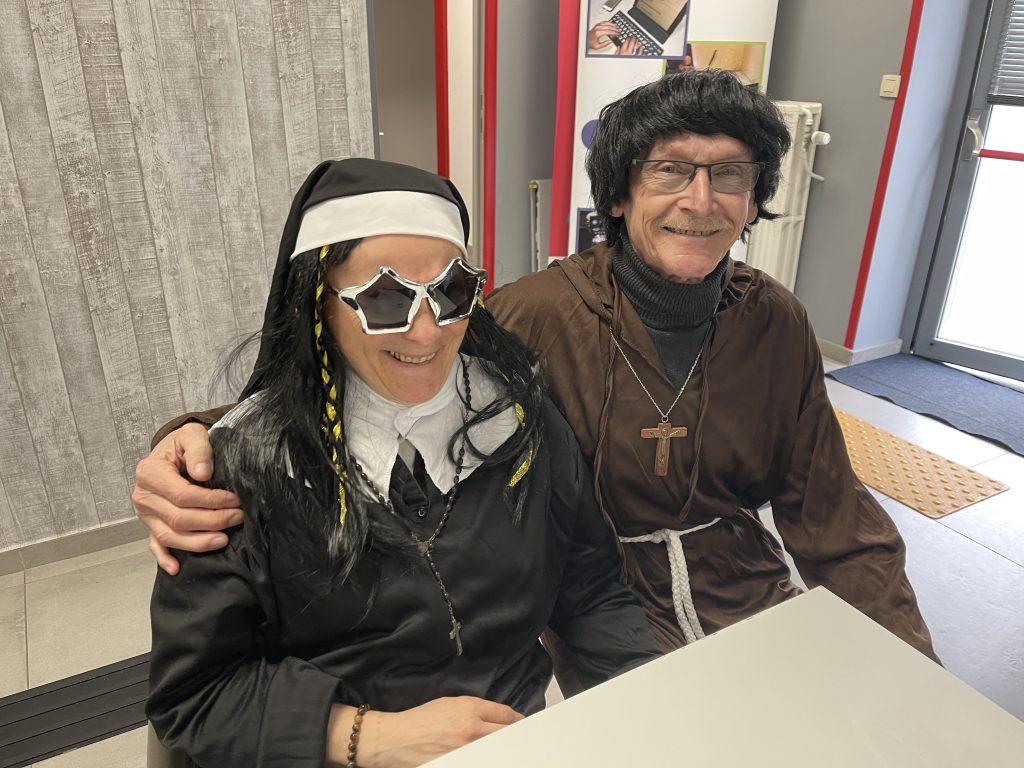 soeur Nathalie et Gérard, le moine.